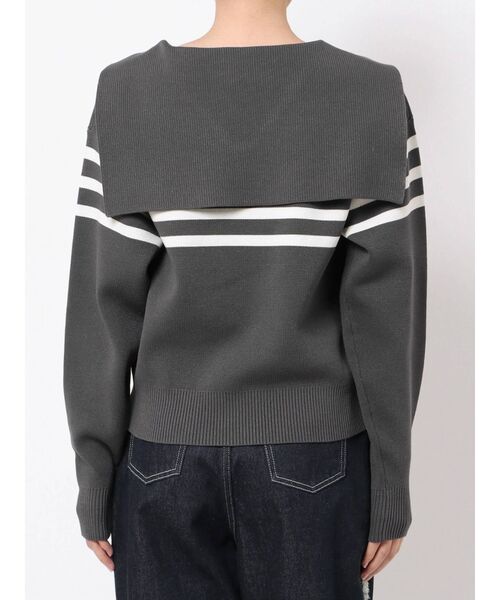CALNAMUR（カルナムール）の「セーラーカラーボーダーニット（ニット/セーター・レディース・ホワイト/ブラック・FREE）」の20枚目の写真