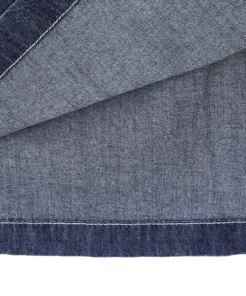 N.（N. Natural Beauty Basic）（エヌエヌナチュラルビューティーベーシック）の「◆シャツワンピース（ワンピース・レディース・オフホワイト/ストライプ/ワンウォッシュ・MEDIUM）」の21枚目の写真