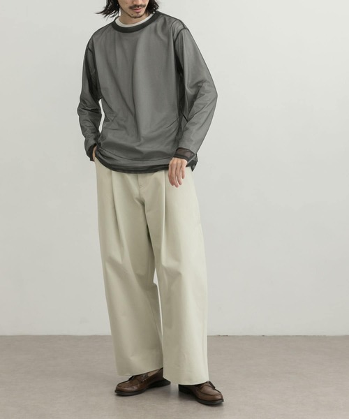 URBAN RESEARCH（アーバンリサーチ）の「URBAN RESEARCH iD　メッシュロングスリーブTシャツ（Tシャツ/カットソー・メンズ・グリーン系その他/ロイヤルブルー/チャコールグレー・MEDIUM/LARGE）」の5枚目の写真