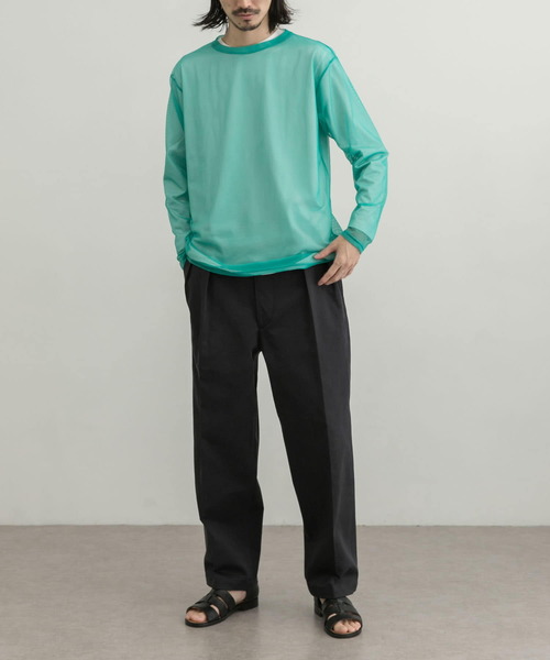 URBAN RESEARCH（アーバンリサーチ）の「URBAN RESEARCH iD　メッシュロングスリーブTシャツ（Tシャツ/カットソー・メンズ・グリーン系その他/ロイヤルブルー/チャコールグレー・MEDIUM/LARGE）」の10枚目の写真