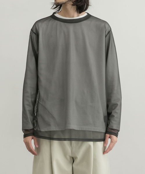 URBAN RESEARCH（アーバンリサーチ）の「URBAN RESEARCH iD　メッシュロングスリーブTシャツ（Tシャツ/カットソー・メンズ・グリーン系その他/ロイヤルブルー/チャコールグレー・MEDIUM/LARGE）」の11枚目の写真