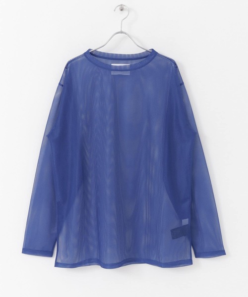 URBAN RESEARCH（アーバンリサーチ）の「URBAN RESEARCH iD　メッシュロングスリーブTシャツ（Tシャツ/カットソー・メンズ・グリーン系その他/ロイヤルブルー/チャコールグレー・MEDIUM/LARGE）」の18枚目の写真