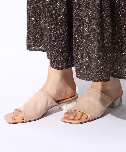 THE SHOP TK (ザ ショップ ティーケー )の「◆スクエアミュール(サンダル・レディース・ブラック/ベージュ/イエロー・35/45/25)」の3枚目の写真