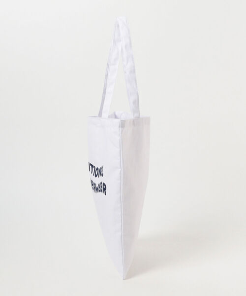 Traditional Weatherwear（トラディショナルウェザーウェア）の「Traditional Weatherwear / WAVE LOGO TOTE（トートバッグ・メンズ・ブルー/レッド・ONE SIZE）」の3枚目の写真