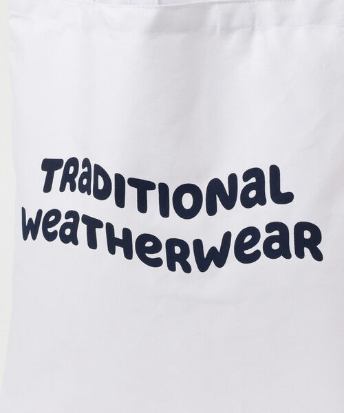 Traditional Weatherwear（トラディショナルウェザーウェア）の「Traditional Weatherwear / WAVE LOGO TOTE（トートバッグ・メンズ・ブルー/レッド・ONE SIZE）」の7枚目の写真