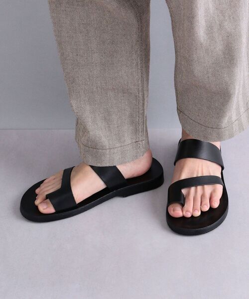 SHIPS（シップス）の「SHIPS: レザー ストラップ サンダル（サンダル・メンズ・ブラック/ブラウン・40/41/42/43）」の3枚目の写真