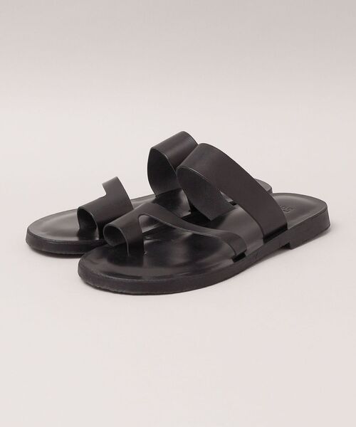 SHIPS（シップス）の「SHIPS: レザー ストラップ サンダル（サンダル・メンズ・ブラック/ブラウン・40/41/42/43）」の4枚目の写真