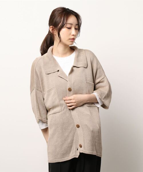 Bshop（ビショップ）の「CORDERA | リネンシャツカーディガン WOMEN