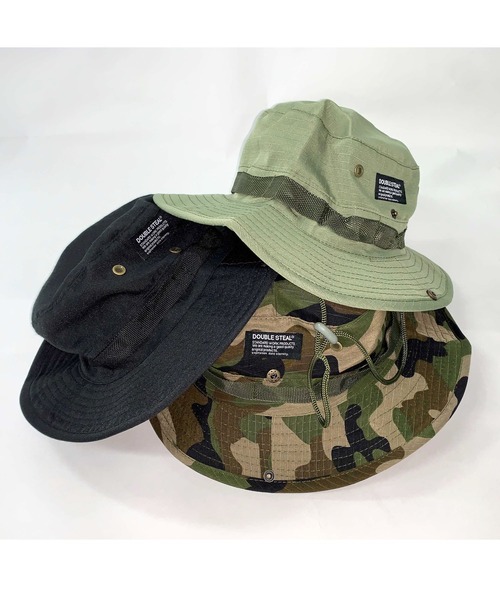 DOUBLE STEAL（ダブルスティール）の「Adventure Hat（ハット・メンズ・カモフラージュ/カーキ/ブラック・FREE）」の8枚目の写真