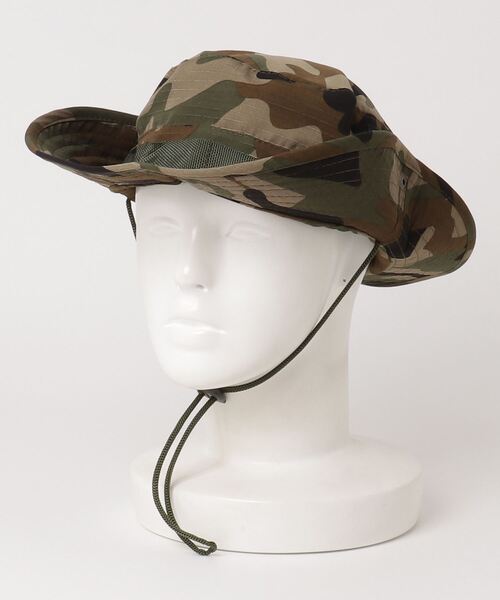 DOUBLE STEAL（ダブルスティール）の「Adventure Hat（ハット・メンズ・カモフラージュ/カーキ/ブラック・FREE）」の7枚目の写真