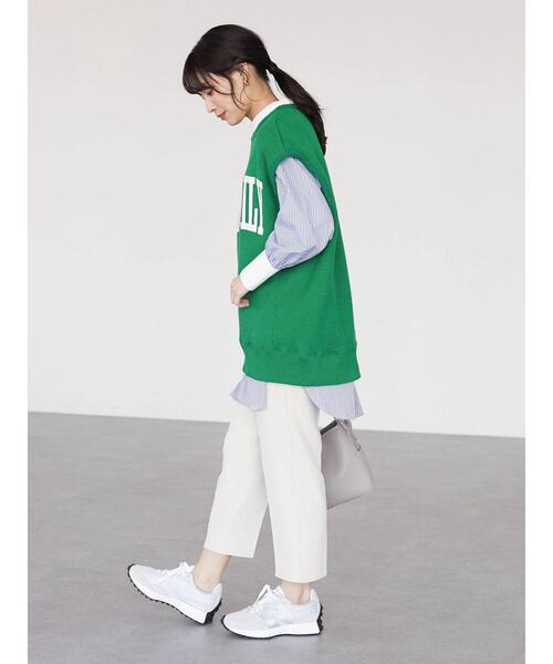 Sugar spoon（シュガースプーン）の「・SUGAR SPOON カレッジロゴptベスト（Tシャツ/カットソー・レディース・ブラック/オフホワイト/グリーン/杢グレー・FREE）」の12枚目の写真