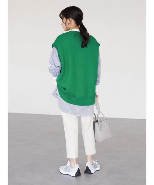 Sugar spoon（シュガースプーン）の「・SUGAR SPOON カレッジロゴptベスト（Tシャツ/カットソー・レディース・ブラック/オフホワイト/グリーン/杢グレー・FREE）」の13枚目の写真