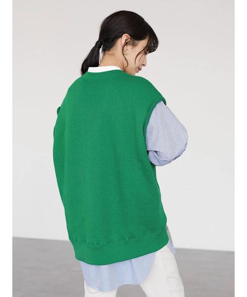 Sugar spoon（シュガースプーン）の「・SUGAR SPOON カレッジロゴptベスト（Tシャツ/カットソー・レディース・ブラック/オフホワイト/グリーン/杢グレー・FREE）」の15枚目の写真