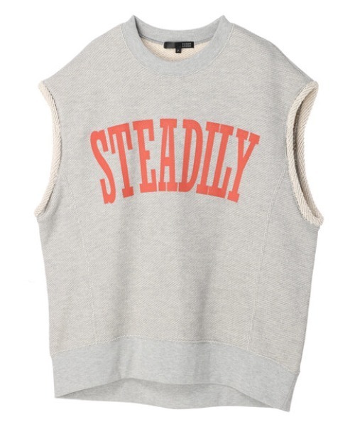 Sugar spoon（シュガースプーン）の「・SUGAR SPOON カレッジロゴptベスト（Tシャツ/カットソー・レディース・ブラック/オフホワイト/グリーン/杢グレー・FREE）」の4枚目の写真