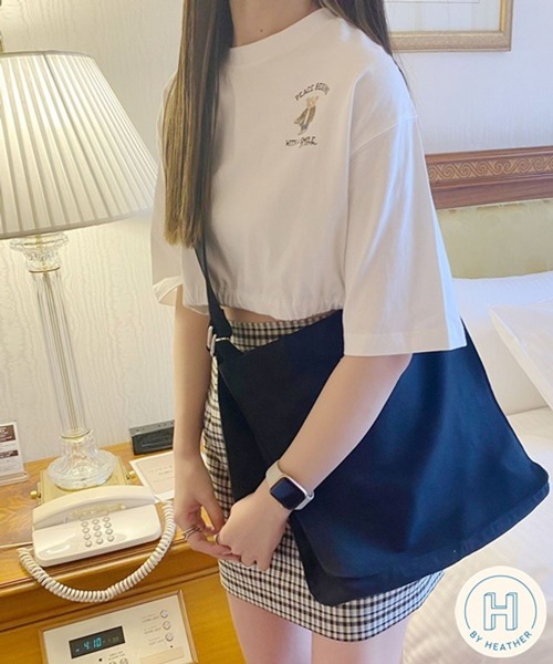 Heather（ヘザー）の「HOLiCナビBAG　273432（トートバッグ・レディース・ブラック/アイボリー/パープル・ONE SIZE）」の3枚目の写真