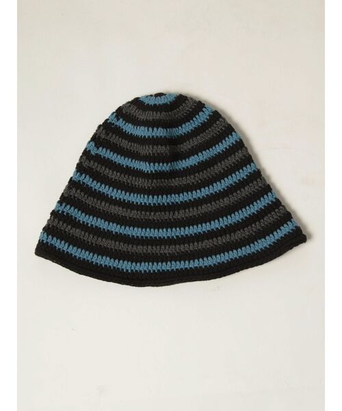 VEQUM(VEQUM)の「【VEQUM】CROCHET WIDE HAT(ハット・レディース・ブルー/ブラック・FREE)」の2枚目の写真