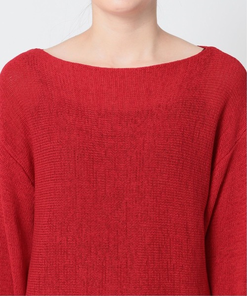 23SS✨完売✨プラージュ Decollete ニット ボートネック 畦編み 花粉がつきにくい】編地切替ボートネックニット 通販【ニッセン】