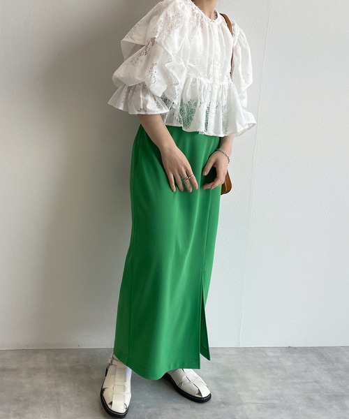 COEL ダブルレースブラウス w closet（ダブルクローゼット）の「レース生地ギャザー2WAY