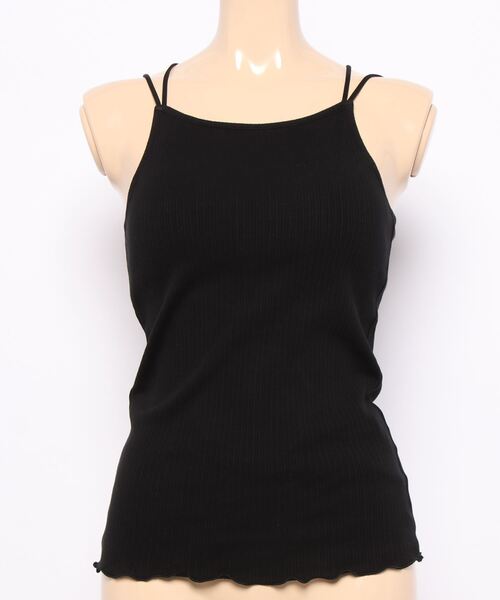 VIS(ビス)の「アメスリカップ付きインナーキャミソール(キャミソール・レディース・キナリ/ブラック/ブラウン・FREE)」の14枚目の写真