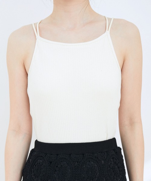 VIS(ビス)の「アメスリカップ付きインナーキャミソール(キャミソール・レディース・キナリ/ブラック/ブラウン・FREE)」の11枚目の写真