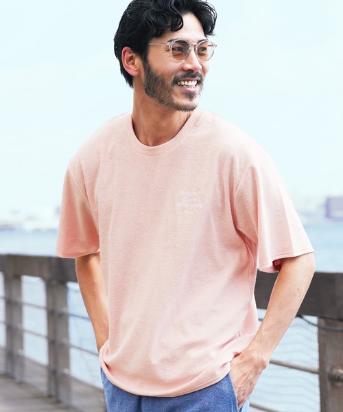 jiggys shop（ジギーズショップ）の「UVカット 接触冷感 サマーパイル 半袖Tシャツ（Tシャツ/カットソー・メンズ・ブラック/グレー系その他/グレー系その他2/ホワイト/ホワイト系その他/ホワイト系その他2/ホワイト系その他3/ホワイト系その他4/ブルー系その他/ブルー系その他2/ブルー系その他3/ホワイト系その他5/ホワイト系その他6/ブルー系その他4/チャコール/ブルー系その他5/ホワイト系その他7/グレー系その他3/ネイビー/ブラック系その他/ピンク系その他・SMALL/MEDIUM/LARGE/X-LARGE）」の21枚目の写真