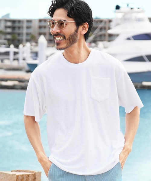 UVカット 接触冷感 サマーパイル 半袖Tシャツ（Tシャツ/カットソー