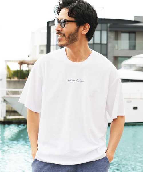 jiggys shop（ジギーズショップ）の「UVカット 接触冷感 サマーパイル 半袖Tシャツ（Tシャツ/カットソー・メンズ・ブラック/グレー系その他/グレー系その他2/ホワイト/ホワイト系その他/ホワイト系その他2/ホワイト系その他3/ホワイト系その他4/ブルー系その他/ブルー系その他2/ブルー系その他3/ホワイト系その他5/ホワイト系その他6/ブルー系その他4/チャコール/ブルー系その他5/ホワイト系その他7/グレー系その他3/ネイビー/ブラック系その他/ピンク系その他・SMALL/MEDIUM/LARGE/X-LARGE）」の4枚目の写真