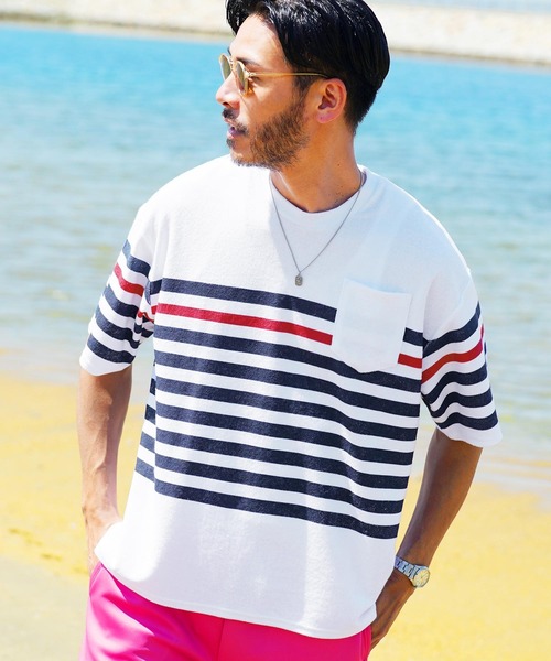 jiggys shop（ジギーズショップ）の「UVカット 接触冷感 サマーパイル 半袖Tシャツ（Tシャツ/カットソー・メンズ・ブラック/グレー系その他/グレー系その他2/ホワイト/ホワイト系その他/ホワイト系その他2/ホワイト系その他3/ホワイト系その他4/ブルー系その他/ブルー系その他2/ブルー系その他3/ホワイト系その他5/ホワイト系その他6/ブルー系その他4/チャコール/ブルー系その他5/ホワイト系その他7/グレー系その他3/ネイビー/ブラック系その他/ピンク系その他・SMALL/MEDIUM/LARGE/X-LARGE）」の6枚目の写真