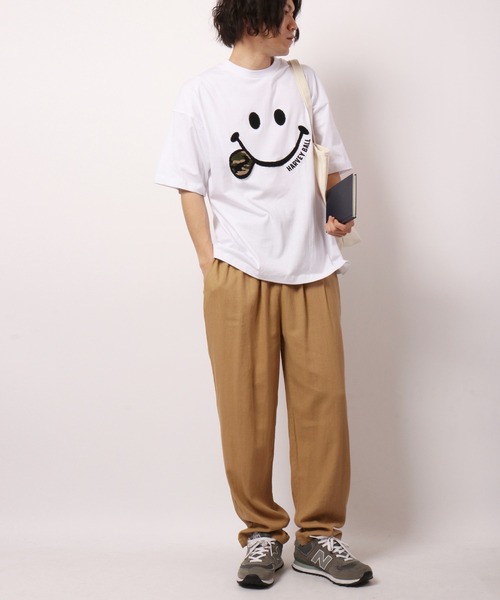 FUNALIVE(ファンアライブ)の「Relation リネン混シェフパンツ(その他パンツ・メンズ・ホワイト/グレー/マスタード/ベージュ/カーキ/ストライプ/ブラック/レッド/ライトピンク/ネイビー/サックスブルー・L/LL/M)」の14枚目の写真