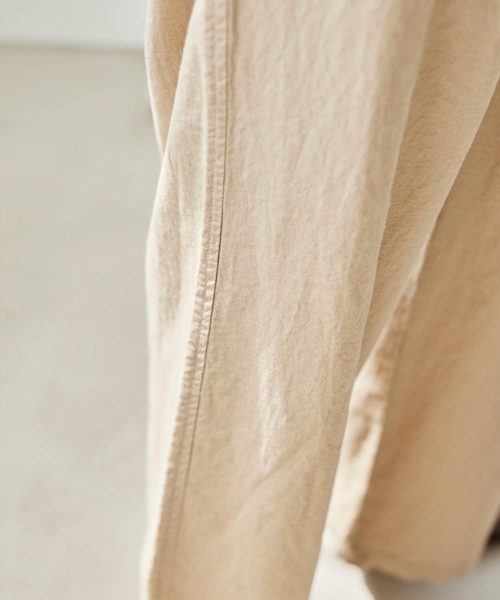 BARNYARDSTORM（バンヤードストーム）の「BARNYARDSTORM / 【WEB限定サイズXS/L】リネンワイドイージーパンツ（その他パンツ・レディース・ブラック/ブラウン/ベージュ・00/0/1/2）」の9枚目の写真