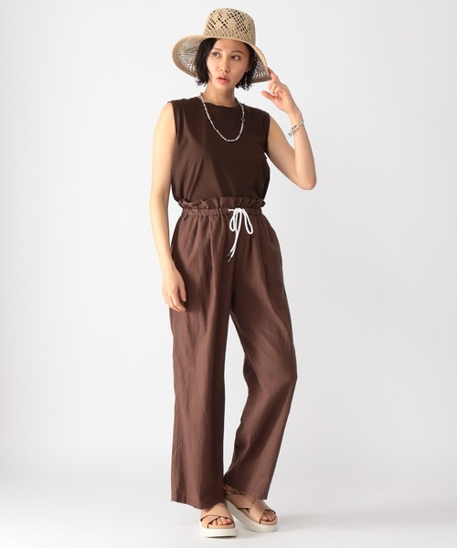 BARNYARDSTORM（バンヤードストーム）の「BARNYARDSTORM / 【WEB限定サイズXS/L】リネンワイドイージーパンツ（その他パンツ・レディース・ブラック/ブラウン/ベージュ・00/0/1/2）」の13枚目の写真