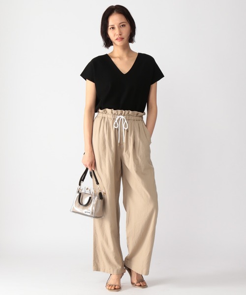 BARNYARDSTORM（バンヤードストーム）の「BARNYARDSTORM / 【WEB限定サイズXS/L】リネンワイドイージーパンツ（その他パンツ・レディース・ブラック/ブラウン/ベージュ・00/0/1/2）」の10枚目の写真