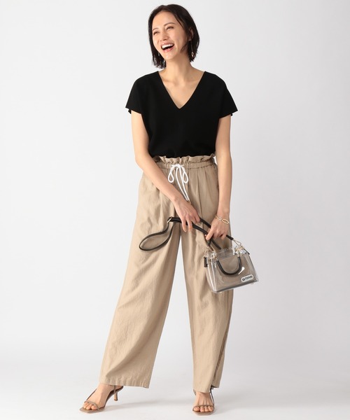 BARNYARDSTORM（バンヤードストーム）の「BARNYARDSTORM / 【WEB限定サイズXS/L】リネンワイドイージーパンツ（その他パンツ・レディース・ブラック/ブラウン/ベージュ・00/0/1/2）」の16枚目の写真