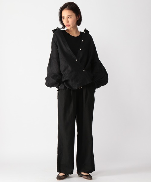 BARNYARDSTORM（バンヤードストーム）の「BARNYARDSTORM / 【WEB限定サイズXS/L】リネンワイドイージーパンツ（その他パンツ・レディース・ブラック/ブラウン/ベージュ・00/0/1/2）」の20枚目の写真