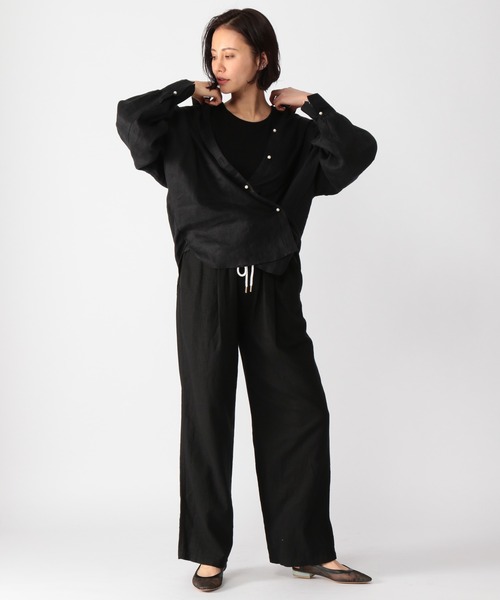 BARNYARDSTORM（バンヤードストーム）の「BARNYARDSTORM / 【WEB限定サイズXS/L】リネンワイドイージーパンツ（その他パンツ・レディース・ブラック/ブラウン/ベージュ・00/0/1/2）」の21枚目の写真