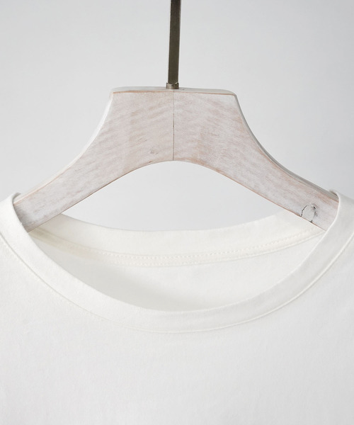 IAMUSE(アイアミューズ)の「【IAMUSE】スリットロングテールトップス S0081(Tシャツ/カットソー・レディース・ホワイト/ブラック・FREE)」の12枚目の写真