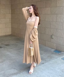 【ZOZO限定】カットアンサンブルワンピース