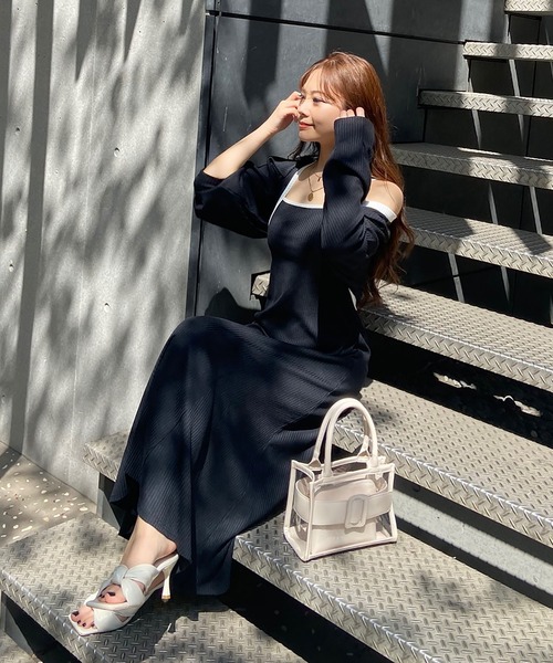 ROYAL PARTY(ロイヤルパーティー)の「【ZOZO限定】カットアンサンブルワンピース(ワンピース・レディース・ベージュ/ブラック/マルチ・FREE)」の20枚目の写真