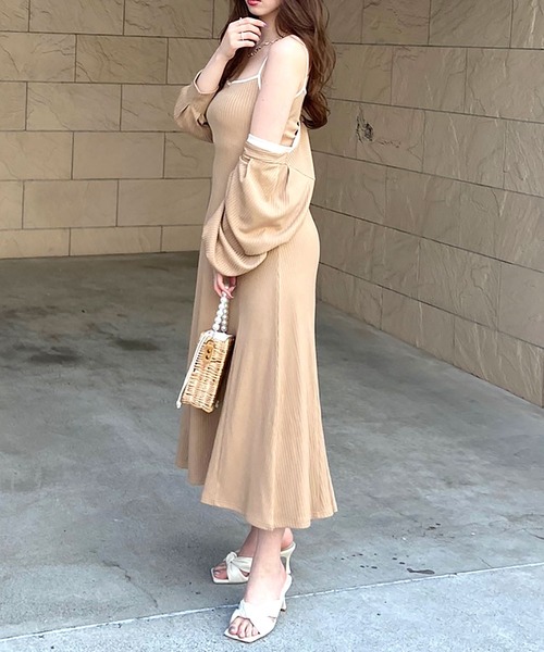 ROYAL PARTY(ロイヤルパーティー)の「【ZOZO限定】カットアンサンブルワンピース(ワンピース・レディース・ベージュ/ブラック/マルチ・FREE)」の21枚目の写真