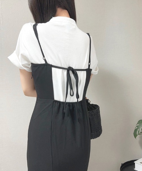 Futier land（フューティアランド）の「【オケージョン対応】マーメイドキャミワンピース（ワンピース・レディース・ブラック/アイボリー/グレイッシュベージュ/オリーブ/グリーン/ベージュ/ミント/ブルー・SMALL/MEDIUM/LARGE）」の12枚目の写真