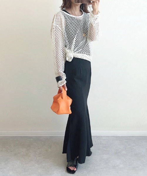 Futier land（フューティアランド）の「【オケージョン対応】マーメイドキャミワンピース（ワンピース・レディース・ブラック/アイボリー/グレイッシュベージュ/オリーブ/グリーン/ベージュ/ミント/ブルー・SMALL/MEDIUM/LARGE）」の15枚目の写真