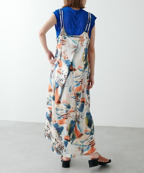 Lui's(ルイス)の「アートプリントキャミワンピース(ワンピース・レディース・オレンジ/ブルー・FREE)」の13枚目の写真