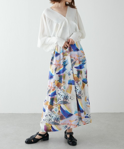 Lui's(ルイス)の「アートプリントキャミワンピース(ワンピース・レディース・オレンジ/ブルー・FREE)」の17枚目の写真