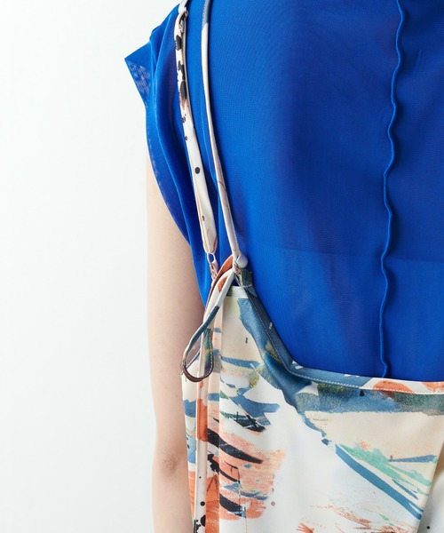 Lui's(ルイス)の「アートプリントキャミワンピース(ワンピース・レディース・オレンジ/ブルー・FREE)」の6枚目の写真