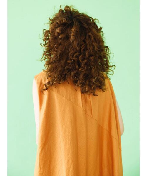 koe（コエ）の「レーヨン麻ノースリーブワンピース*（ワンピース・レディース・ブルー系その他6/ブルー/グリーン/パープル/グリーン系その他3/オレンジ/ベージュ・M）」の21枚目の写真