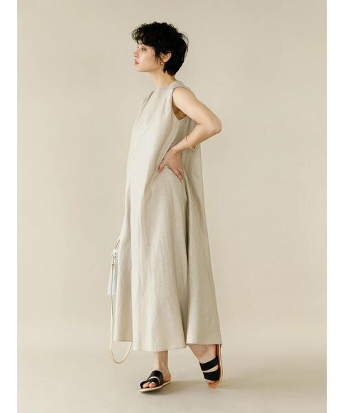 koe（コエ）の「レーヨン麻ノースリーブワンピース*（ワンピース・レディース・ブルー系その他6/ブルー/グリーン/パープル/グリーン系その他3/オレンジ/ベージュ・M）」の22枚目の写真