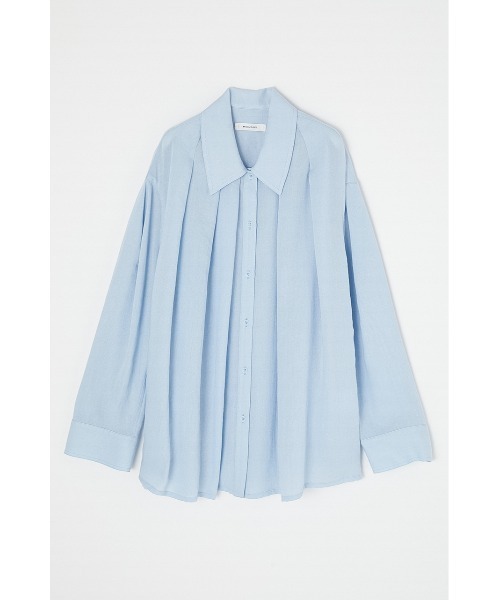 MOUSSY（マウジー）の「TENT OVER シャツ（シャツ/ブラウス・レディース・ライトブルー/ブラック/キナリ・FREE）」の3枚目の写真