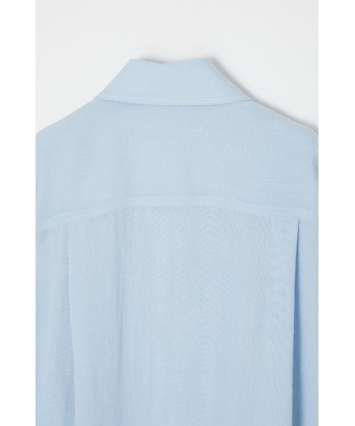 MOUSSY（マウジー）の「TENT OVER シャツ（シャツ/ブラウス・レディース・ライトブルー/ブラック/キナリ・FREE）」の9枚目の写真