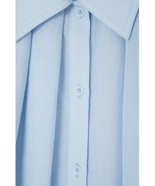 MOUSSY（マウジー）の「TENT OVER シャツ（シャツ/ブラウス・レディース・ライトブルー/ブラック/キナリ・FREE）」の17枚目の写真