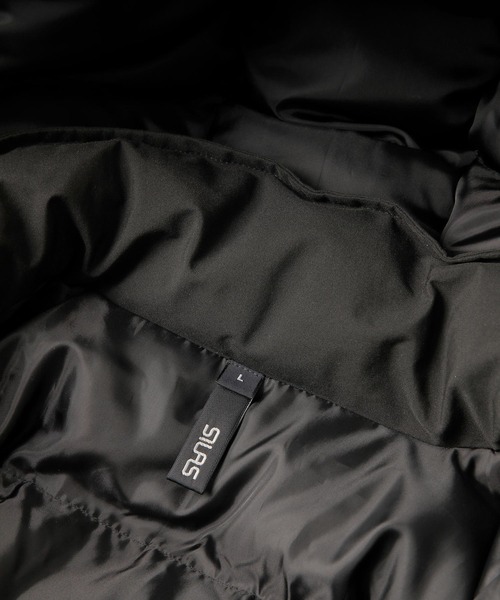 SILAS（サイラス）の「HOODED PUFFER JACKET（ナイロンジャケット・メンズ・ベージュ/オリーブ/ブラック/ライトブルー・XL/M/L）」の15枚目の写真